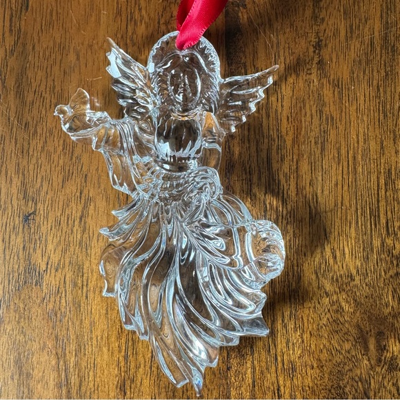 Waterford Ornament Crystal Angel Annual Holiday Christmas Etched Signed - Picture 1 of 5